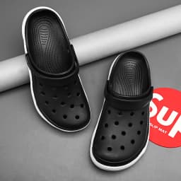 Men EVA Clogs Breathable Hole Sandals Lightweight Non‑Slip Soft Sole Summer Casual Slippers For Outdoor Street Beach Garden Shoe