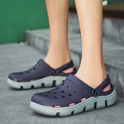 Men EVA Clogs Breathable Hole Sandals Lightweight Non‑Slip Soft Sole Summer Casual Slippers For Outdoor Street Beach Garden Shoe