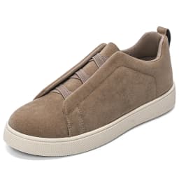 Spring men's thick soled board shoes high-quality suede leather casual sports shoes comfortable and fashionable low top shoes
