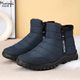 Winter Men Ankle Snow Boots Waterproof Non Slip Shoes for Men Casual Keep Warm Plush Plus Size Couple Footwear Chaussure Homme