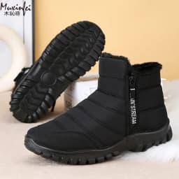 Winter Men Ankle Snow Boots Waterproof Non Slip Shoes for Men Casual Keep Warm Plush Plus Size Couple Footwear Chaussure Homme