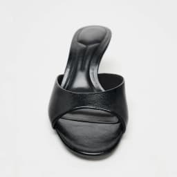 New Summer Square Head Open Toe High Heel Women's Slippers PU Leather Prom Shoes Series Fine Heel Sandals Ladies Slippers