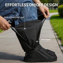WOSAWE Rain Shoe Covers Unisex Waterproof Covers Motorcycle Cycling Bike Reusable Rainproof Shoes Cover Outdoor Boots Covers