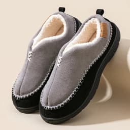 Men's Warm Mark Line Slippers TPR Sole Anti slip Soft and Comfortable Winter Living Room Shoes High Quality