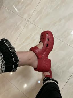 SHAJI Women Closed Toe EVA Platform Mules, Fashion Chunky High Heel Non Slip Sandals, Beach Outdoor Thick Sole Footwear