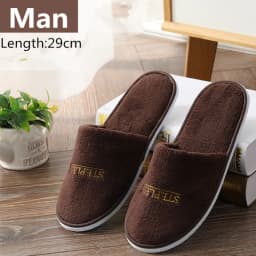 6 Pairs/Lot Winter Slippers Men Women Kids Disposable Hotel Slippers Home Slides Travel Sandals Hospitality Guest Footwear Shoes