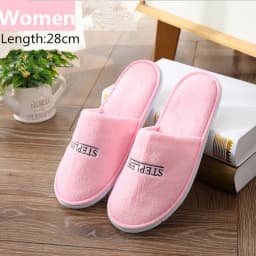 6 Pairs/Lot Winter Slippers Men Women Kids Disposable Hotel Slippers Home Slides Travel Sandals Hospitality Guest Footwear Shoes