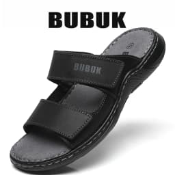 First-Layer Cowhide New Men's Casual Slippers Non-Slip Summer Beach Sandals Suitable for Outdoor Leisure Sports Beach
