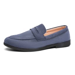 Men's Fashion Casual Suede Genuine Leather Slip-On Driving Loafers Comfortable Lightweight Moccasins for Party And Wedding Flat