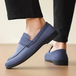 Men's Fashion Casual Suede Genuine Leather Slip-On Driving Loafers Comfortable Lightweight Moccasins for Party And Wedding Flat