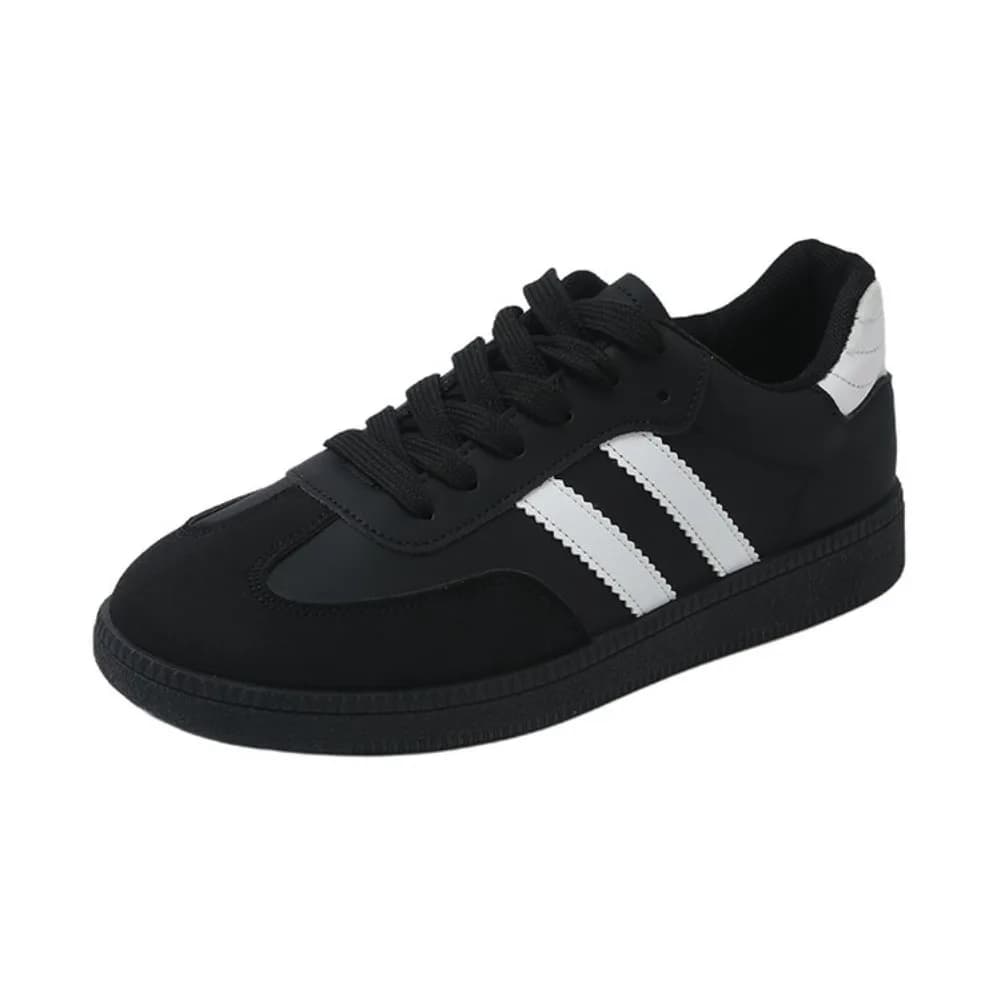 Women's Fashion Tennis Sneakers Flats Lace-up Vulcanized Shoes Autumn Outdoor Trainers Student Board Footwear