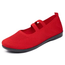 Women's Breathable Knit Sneakers Casual Ballet Flats Mary Janes Lightweight MeshFemale Dress Flats Shoes Footwear Summer