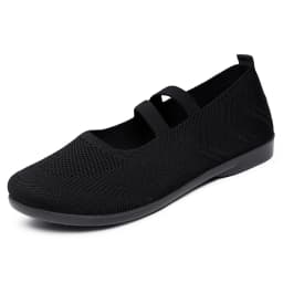 Women's Breathable Knit Sneakers Casual Ballet Flats Mary Janes Lightweight MeshFemale Dress Flats Shoes Footwear Summer