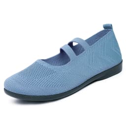 Women's Breathable Knit Sneakers Casual Ballet Flats Mary Janes Lightweight MeshFemale Dress Flats Shoes Footwear Summer