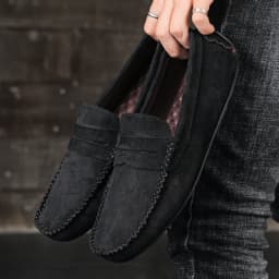 Fashion Suede Men Casual Shoes Breathable Leather Mens Loafers Slip on Male Driving Shoes Luxury Brand Comfortable Boat Shoes