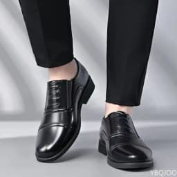 Large Size Fashionable Men's Daily Comfortable Business Office Formal Shoes Low Cut Round Toe Multifunctional Men's Wedding Shoe