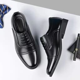Large Size Fashionable Men's Daily Comfortable Business Office Formal Shoes Low Cut Round Toe Multifunctional Men's Wedding Shoe