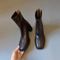 Autumn Vintage Elastic Slim Women Ankle Boots Fashion Soft Leather Shoes Ladies Elegant Thick Heel Mordern Short Booties