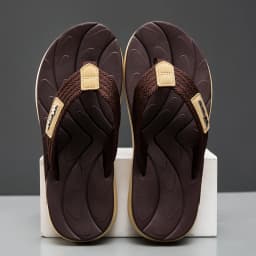 Men's Non-Slip Flip Flops Breathable Woven Strap Thong Sandals Casual Beach Slippers Comfortable Wear-Resistant Soft Sole