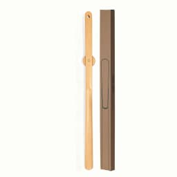 3 Colors Optional 75cm Extended Beech Wood Shoe Horn Magnetic Wall Storage Long Handle, No-Bend Home Shoe Puller for All Seasons