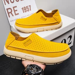 Summer Breathable Sandals Soft and Comfortable Casual Cave Shoes Outdoor Fashion Thick Bottom High Quality Leather Men's Shoes