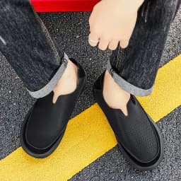 Summer Breathable Sandals Soft and Comfortable Casual Cave Shoes Outdoor Fashion Thick Bottom High Quality Leather Men's Shoes
