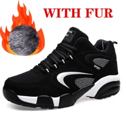 Men'S & Women'S Winter Casual Sneakers , Nubuck Upper & Rubber Outsole - for Hiking & Outdoor Activities, Hiking Boots