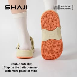 SHAJI Unisex Arch Support Quiet Clogs, Soft Wear Resistant Non Slip Comfortable Sandals for Indoor Outdoor Daily Wear