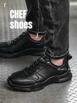 Chef's Work Shoes, Anti Slip and Oil Resistant Casual Shoes, Anti Slip and Waterproof Restaurant Work Shoes