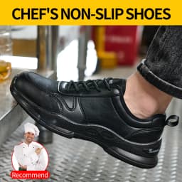 Chef's Work Shoes, Anti Slip and Oil Resistant Casual Shoes, Anti Slip and Waterproof Restaurant Work Shoes
