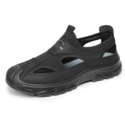 2025 Summer Men's Sandals New Hollow Breathable Beach Shoes Ultra Light Anti Slip Summer Casual Shoes Walking Shoes