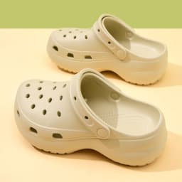 thick-soled EVA cloud hole shoes women's summer non-slip fashion sandals soft-soled beach shoes outdoor slippers women
