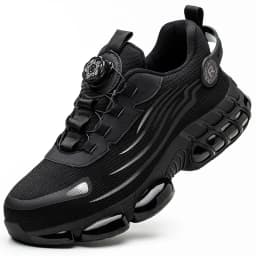 New Rotating Button Safety Shoes Men Anti-smash Anti-puncture Work Shoes Fashion Men Sport Shoes Men Security Mining Boots