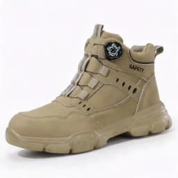 Halloween Men's Steel Toe Work Boots Water-Resistant Anti-Impact Puncture-Proof Tactical Hiking Boots for Industrial Outdoor Use