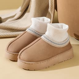 Winter Plush Ankle Boots Female Casual Women's Slippers Home Fluffy Luxury Designer Woman Shoes Indoor Fuzzy Fur Snow Booties
