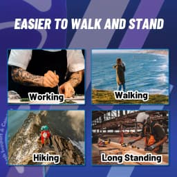 RooRuns Orthotic Insoles, Plantar Fasciitis Relief, Arch Support Insoles for Women & Men, Flat Feet Shoe Inserts for Sports