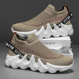 Men's Large Size Outdoor Hiking Running Slip-on Shoes Comfortable Casual Versatile Fashionable Sports Shoes for Couples Training
