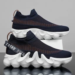 Men's Large Size Outdoor Hiking Running Slip-on Shoes Comfortable Casual Versatile Fashionable Sports Shoes for Couples Training