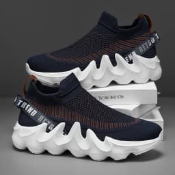 Men's Large Size Outdoor Hiking Running Slip-on Shoes Comfortable Casual Versatile Fashionable Sports Shoes for Couples Training