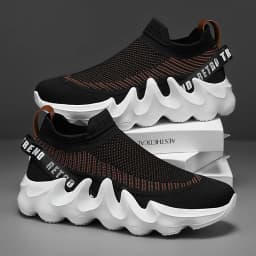 Men's Large Size Outdoor Hiking Running Slip-on Shoes Comfortable Casual Versatile Fashionable Sports Shoes for Couples Training