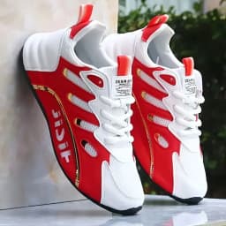 Breathable and Comfortable Men's Sports Shoes, with an Inner Height Increase and a Low Top Strap, Suitable for Outdoor Sports