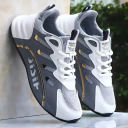 Breathable and Comfortable Men's Sports Shoes, with an Inner Height Increase and a Low Top Strap, Suitable for Outdoor Sports