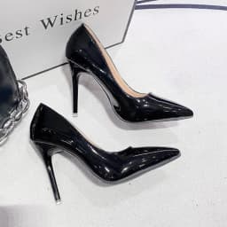 2026 New Sexy Black Sole Thin 6cm 8cm 10cm Heel High Heels Classic Style Black Office Work Shoes Light Lady Pumps Plus Size 43