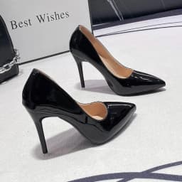 2026 New Sexy Black Sole Thin 6cm 8cm 10cm Heel High Heels Classic Style Black Office Work Shoes Light Lady Pumps Plus Size 43