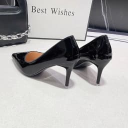 2026 New Sexy Black Sole Thin 6cm 8cm 10cm Heel High Heels Classic Style Black Office Work Shoes Light Lady Pumps Plus Size 43