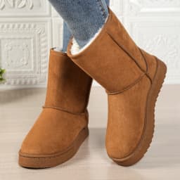 Mid Calf Snow Boots Women Waterproof Warm Platform Boots Large Size Winter Slip On Flat Casual Woman Booties 2026 New Fashion