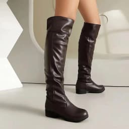 2019 Women Attack on Titan Cosplay Long Boots Shingeki No Kyojin Over-the-Knee Boots Eren Jaeger Ackerman Shoes