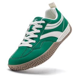 HOBIBEAR Wide Toe Box Sneakers Unisex Artificial Leather Walking Shoes Retro Comfortable Lightweight Non-Slip Lace Up Footwear
