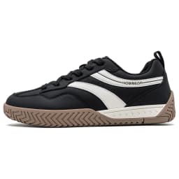 HOBIBEAR Wide Toe Box Sneakers Unisex Artificial Leather Walking Shoes Retro Comfortable Lightweight Non-Slip Lace Up Footwear