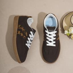 2026 Summer Leopard Print Striped Women's Shoes Size 35-44 Fashion Couple Thick-Soled New Trendy Student Running Outdoor Sports Casual Shoes